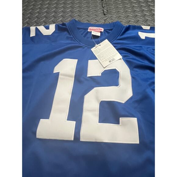 Mitchell & Ness 1975 Roger Staubach Dallas Cowboys Jersey Adult Size 54 Blue NWT - Picture 3 of 9